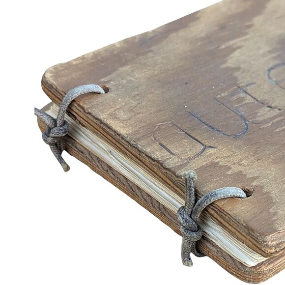 1948 High School Autograph Book: Vintage Wooden Cover Memory Book - Picture 2 of 7